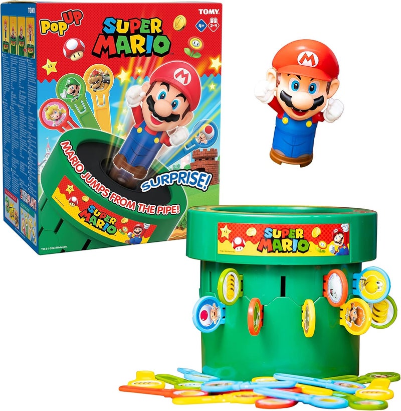 TOMY Pop Up Super Mario Action Game - Exciting Family Fun for Kids - Image 1