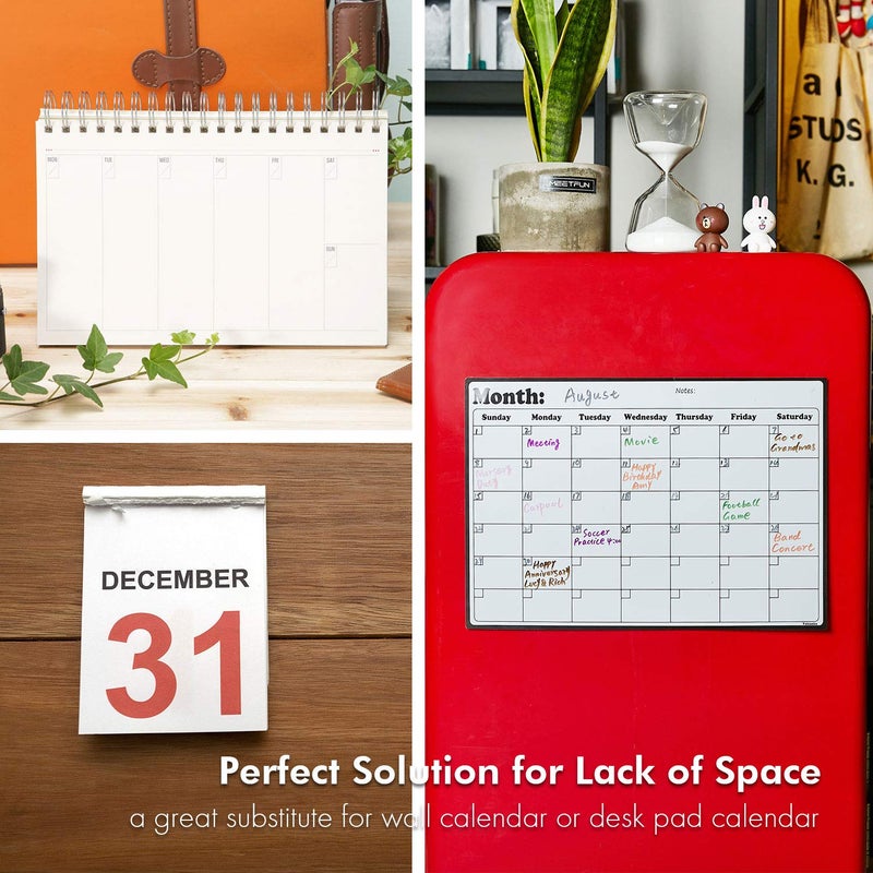 Volcanics Fridge Calendar Magnetic Dry Erase Calendar Whiteboard Calendar for Refrigerator Planners 16.9 Inches X 11.8 Inches - Image 5