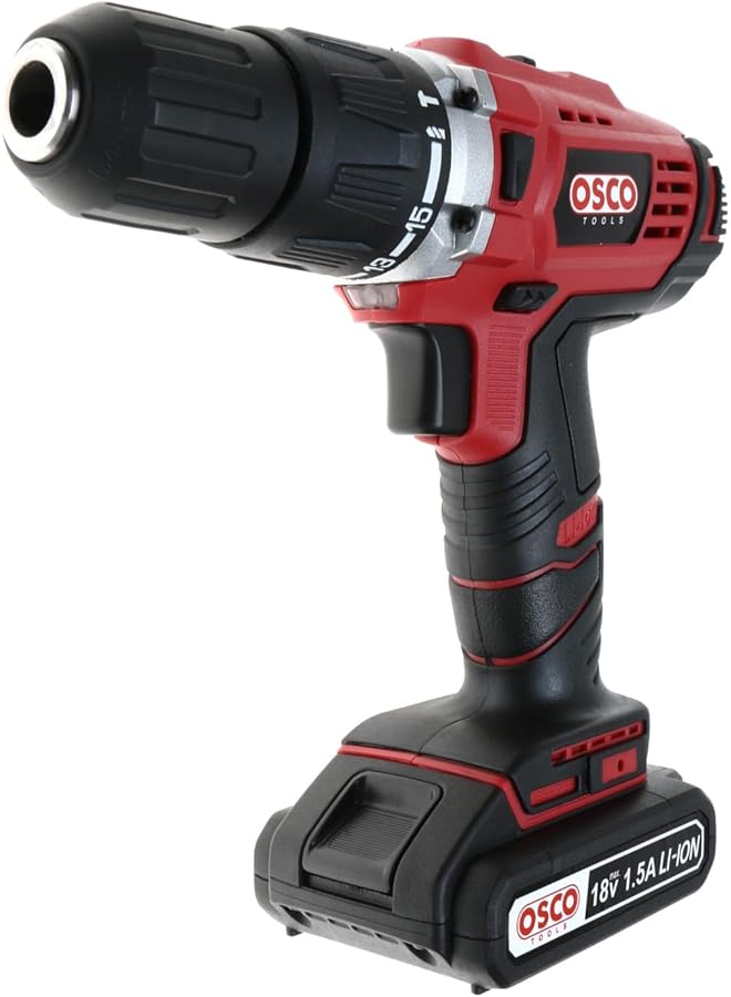 OSCO Li Ion Cordless Drill With 2Pcs Li Ion Battery 18 Volt - Image 1