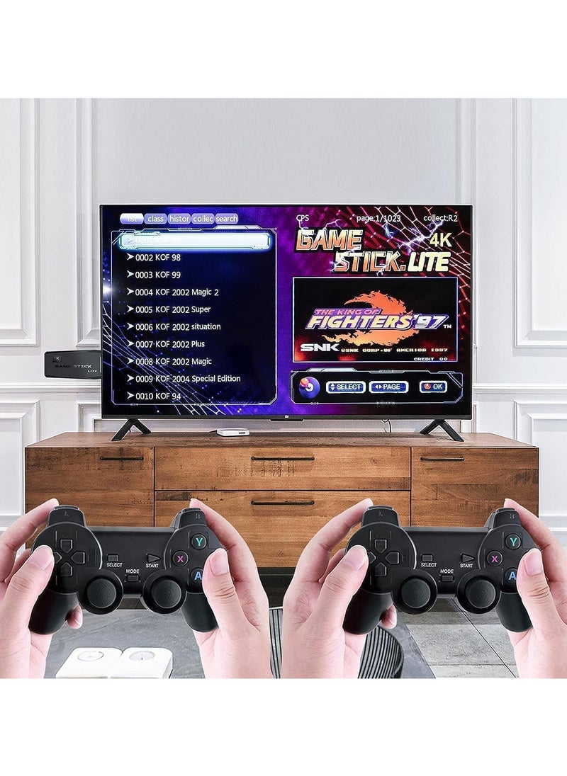 XIPH - Wireless Retro Game Console Stick 64GB – Plug & Play HDMI Video Game Stick with 10,000+ Classic Games, 9 Emulators, Dual 2.4G Wireless Controllers, 4K HD Output for TV - Image 1