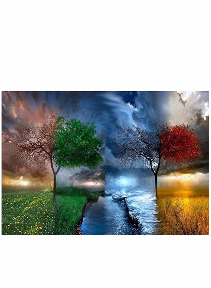 Excefore Diamond Painting by Number Kits 5D Diamond Painting Full Drill Embroidery Rhinestone Arts Craft Canvas for Home Wall Decor - Image 1