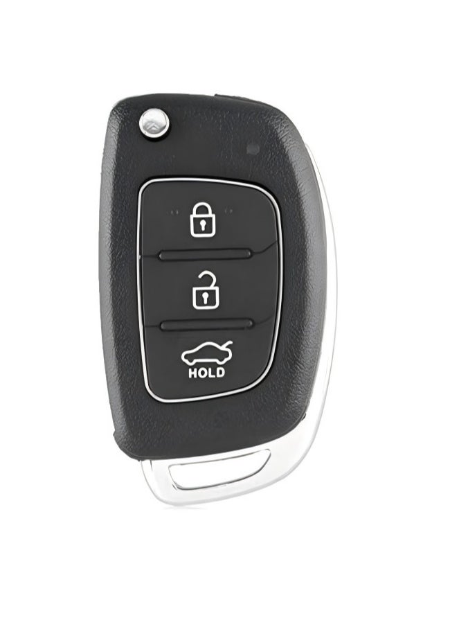 SYOSI - Folding Smart Car Key, 3 Buttons Keyless Entry Remote Case, Replacement Remote Car Key key Shell Repair for Mistra Hyundai HB20 SANTA FE IX35 IX45 Key Cover Case - Image 1