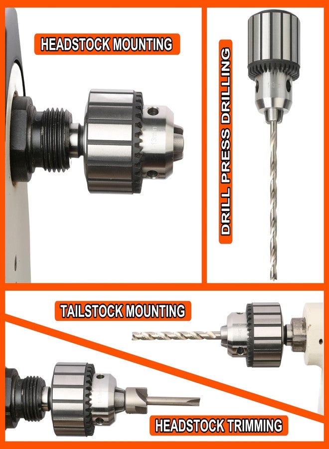 VINWOX 1/2" Key Type Drill Chuck with MT2 Arbor - Image 5