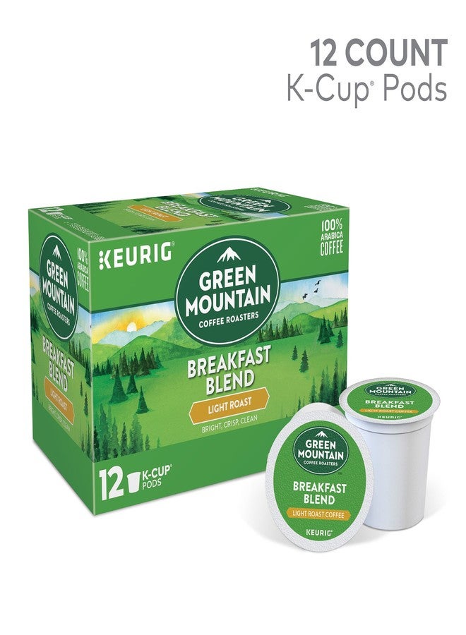 Green Mountain Coffee Roasters كبسولات قهوة جرين ماونتن كوفي كيوريج للاستخدام الفردي، مزيج الإفطار، قهوة محمصة خفيفة، 12 كبسولة - Image 2