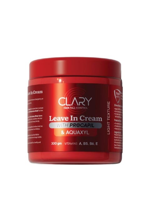 Clary Hair Fall Control Leave In Cream With Procapil & Aquaxyl - 300 Gm