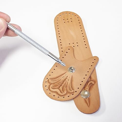 Realeather Crafts Snap Setter Kit, 20-Litter, Nickel (T3630-20) - Image 3