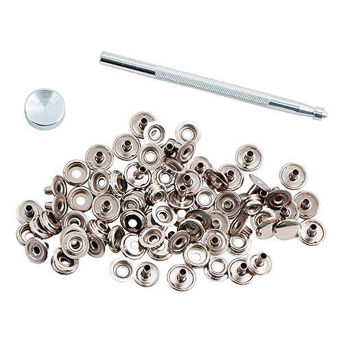 Realeather Crafts Snap Setter Kit, 20-Litter, Nickel (T3630-20) - Image 2