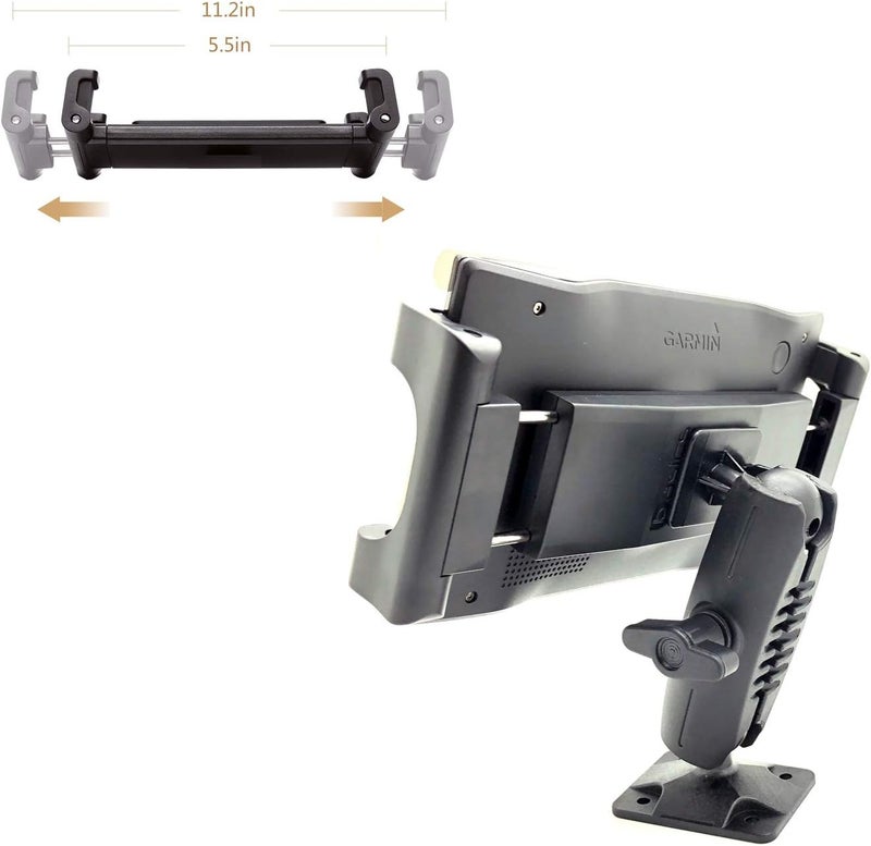LycoGear Heavy Duty Smartphone Tablet GPS AMPS Drill Base Dash Mount for iPad Pro, Galaxy Tab & More - Image 3