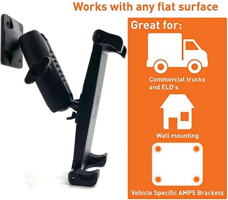 LycoGear Heavy Duty Smartphone Tablet GPS AMPS Drill Base Dash Mount for iPad Pro, Galaxy Tab & More - Image 4