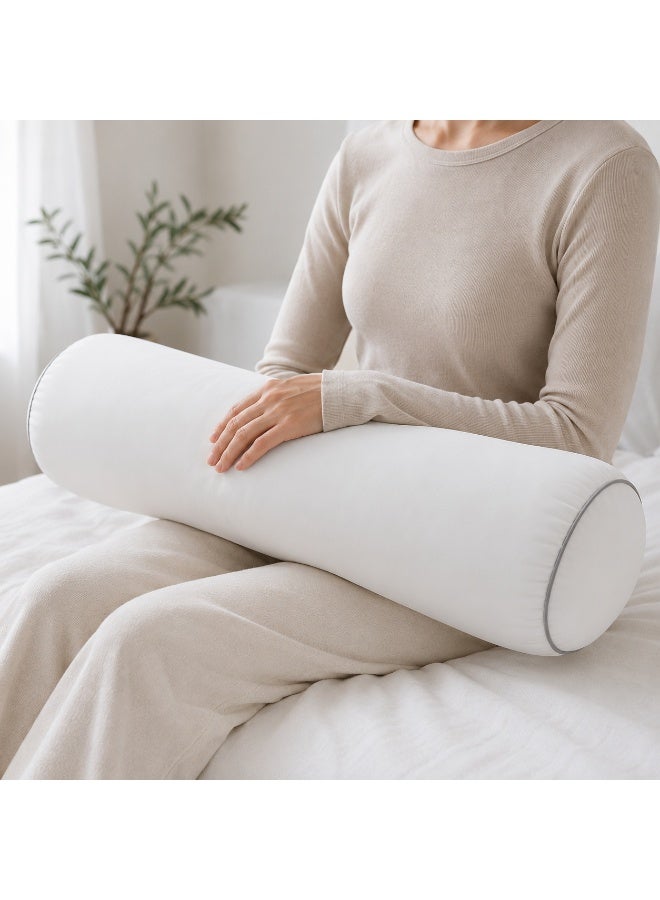 Long GOLDEN REST Cylindrical Bolster Pillow for Bed and Back Support – Available in 70, 100, 120 and 150 cm Sizes - Image 1