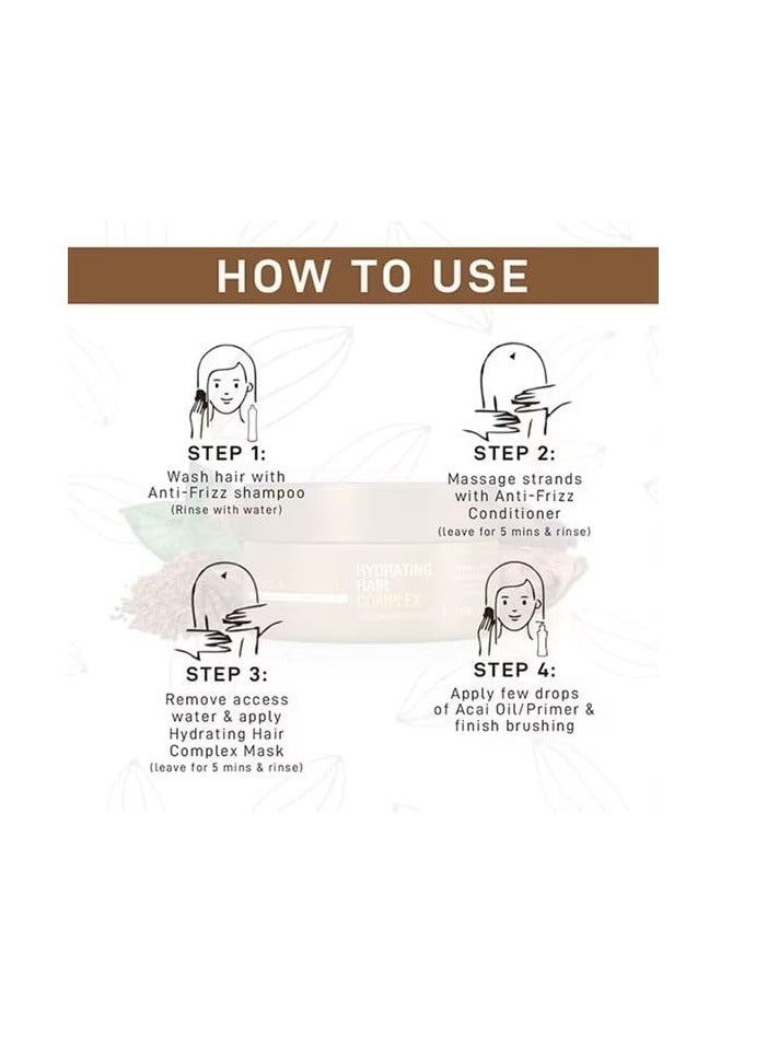 برازيل كاكاو قناع علاج الشعر المرطب برازيل كاكاو 200 مل - العناية بالشعر بالكيراتين المغذي - Image 5