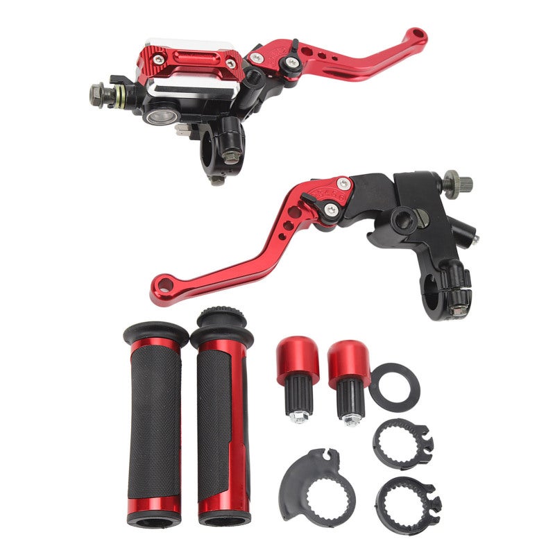 Motorcycle Brake Lever 22mm Handlebar Golden Adjustable Brake Lever - 6-Gear Distance Aluminium Scooter Brake Lever for Most Motorcycles - Image 4