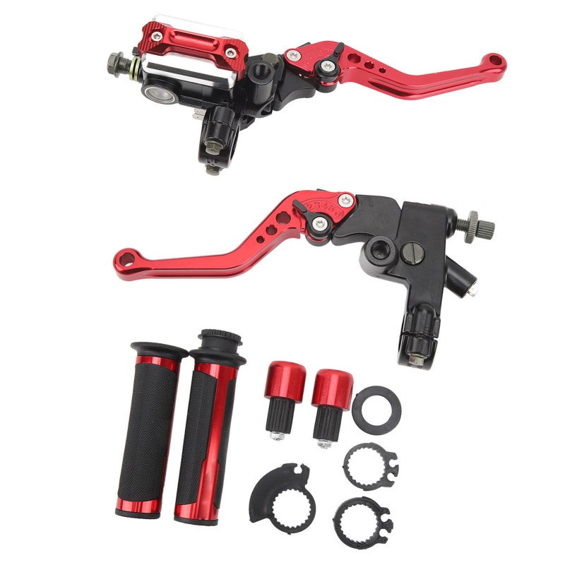 Motorcycle Brake Lever 22mm Handlebar Golden Adjustable Brake Lever - 6-Gear Distance Aluminium Scooter Brake Lever for Most Motorcycles - Image 3