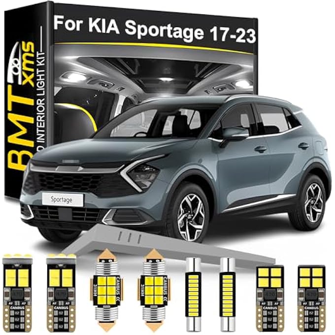 BMT xms 11 Pieces Led Interior Light Kit Replacement For Kia Sportage Ql Nq5 20162023 6000K Cool White Bulbs - Image 1