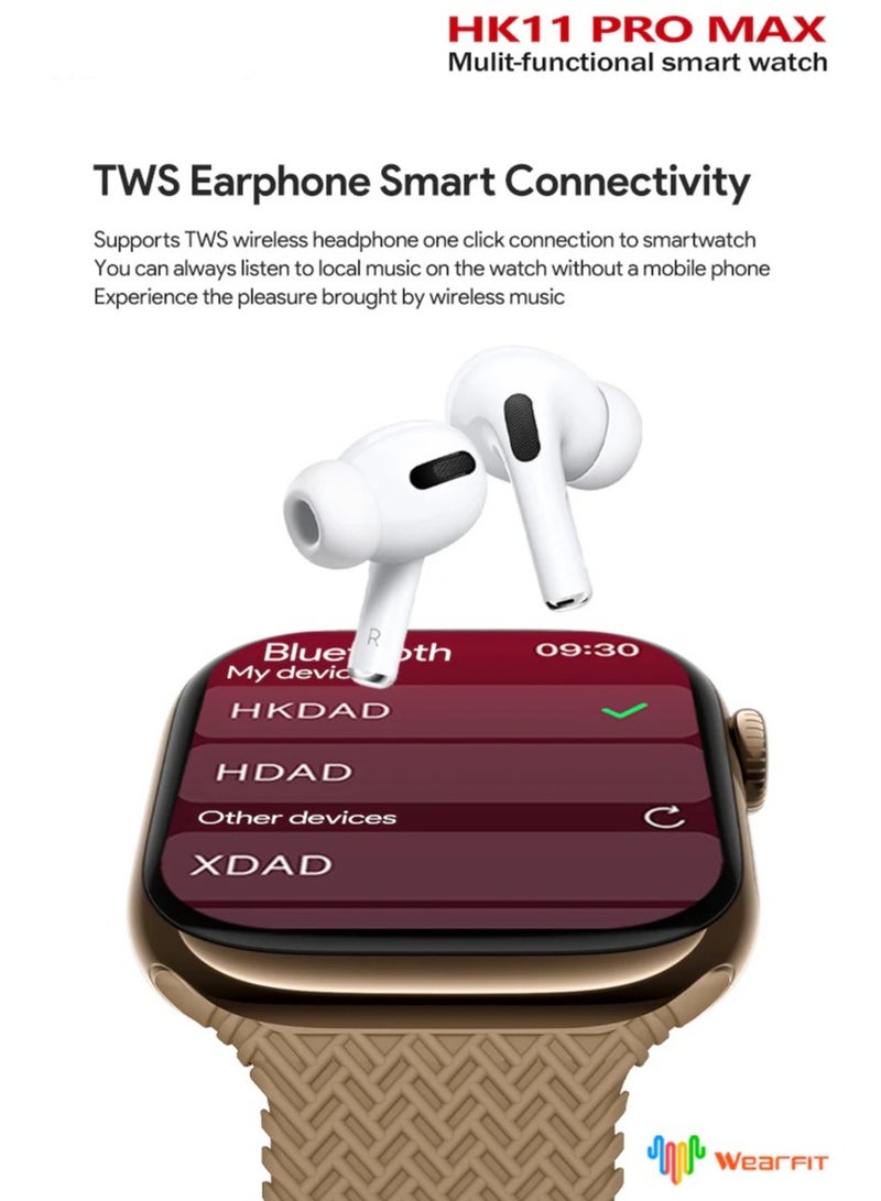 HK11 PRO MAX Waterproof  Smart Watch 2.02" AMOLED Display - Image 2