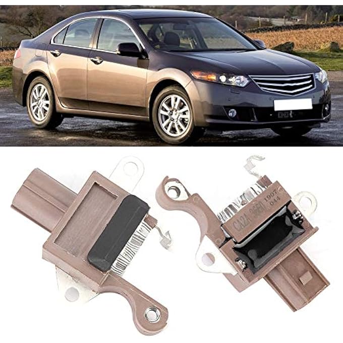 Brilluxa Alternator Voltage Regulator, Car Generator Regulator, Compatible with Honda Accord VIII 2.4i 2008-2015, Alternator Kit with Regulator Brush Holder IN6366, Electrical Charging System - Image 3