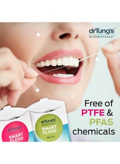 drTung's DrTung's Smart Floss, 30 yds, Dental Floss - Natural Cardamom Flavor Colors May Vary (3 Pack)  - Image 2