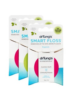 drTung's DrTung's Smart Floss, 30 yds, Dental Floss - Natural Cardamom Flavor Colors May Vary (3 Pack)  - Image 1
