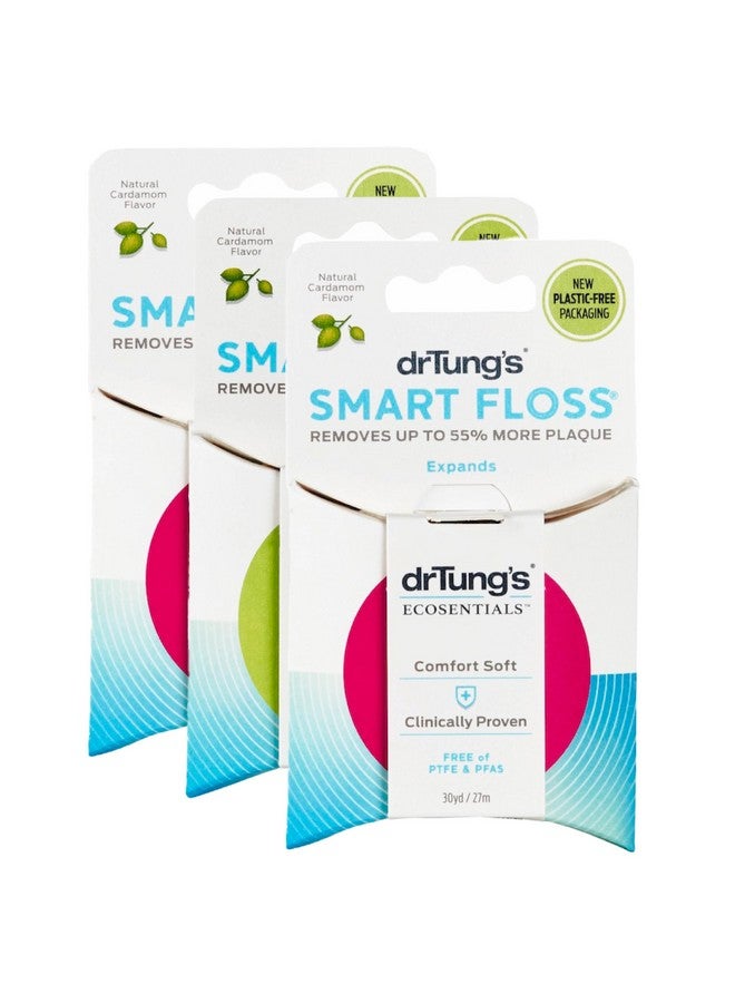 drTung's DrTung's Smart Floss, 30 yds, Dental Floss - Natural Cardamom Flavor Colors May Vary (3 Pack)  - Image 1