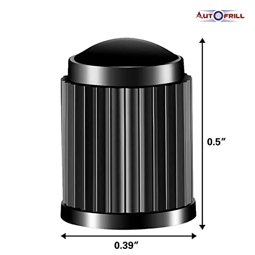 AUTOFRILL 100 Pcs Universal Stem Covers for Cars, SUVs, Bike and Bicycle, Trucks, Motorcycles Heavy-Duty, Airtight Seal Tire Valve Caps (Pack of 100, Black) - Image 2
