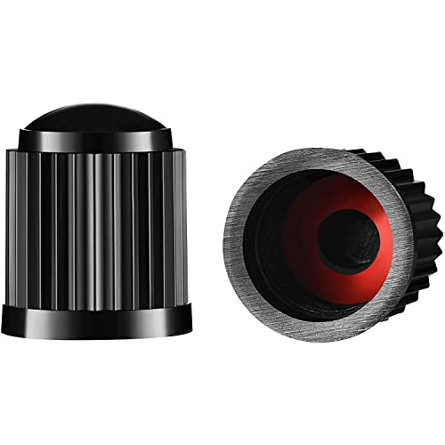 AUTOFRILL 100 Pcs Universal Stem Covers for Cars, SUVs, Bike and Bicycle, Trucks, Motorcycles Heavy-Duty, Airtight Seal Tire Valve Caps (Pack of 100, Black) - Image 1