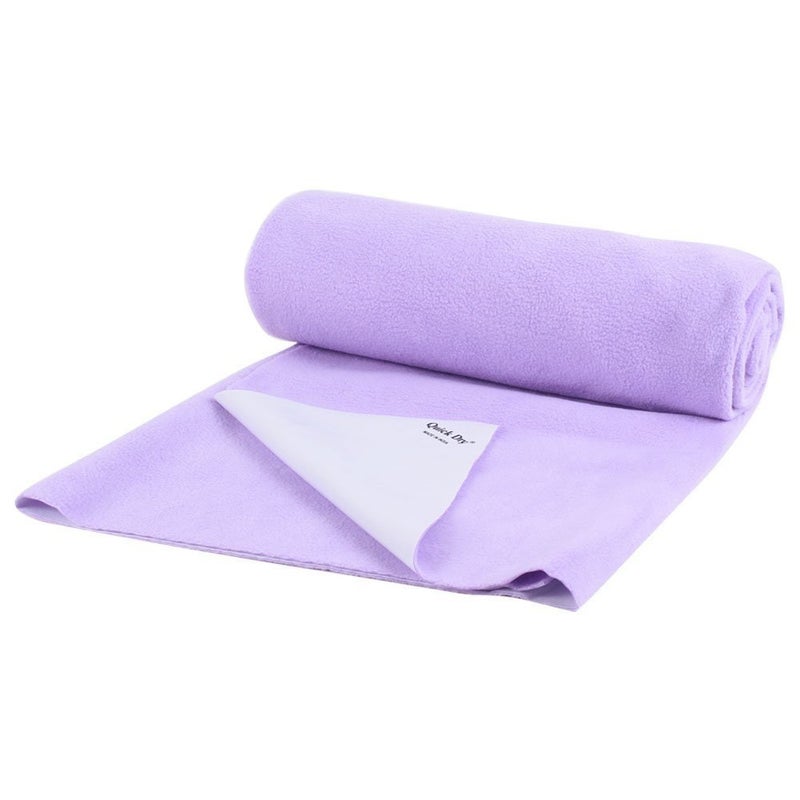 Quick Dry Plain Double Bed Baby Sheet (Lilac)