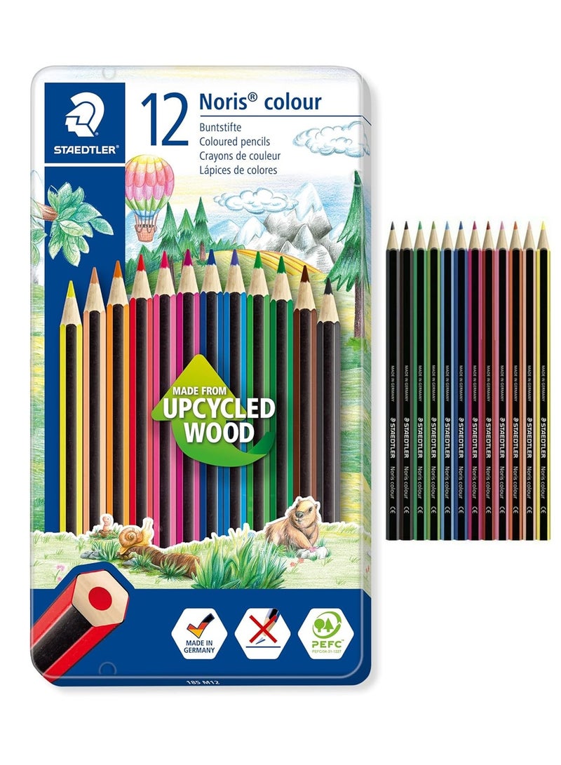 STAEDTLER 12-Piece Noris Colouring Pencils In Metal Box Multicolour - Image 1