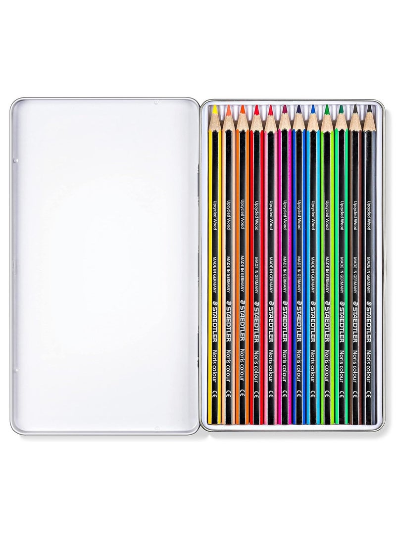 STAEDTLER 12-Piece Noris Colouring Pencils In Metal Box Multicolour - Image 2