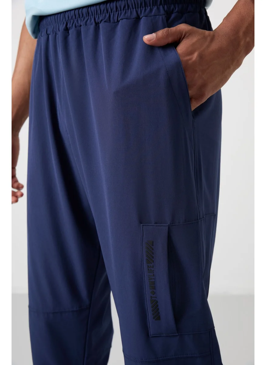 تومي لايف Indigo Polyester Thin Soft Comfort Fit Men's Tracksuit Bottom - 82120