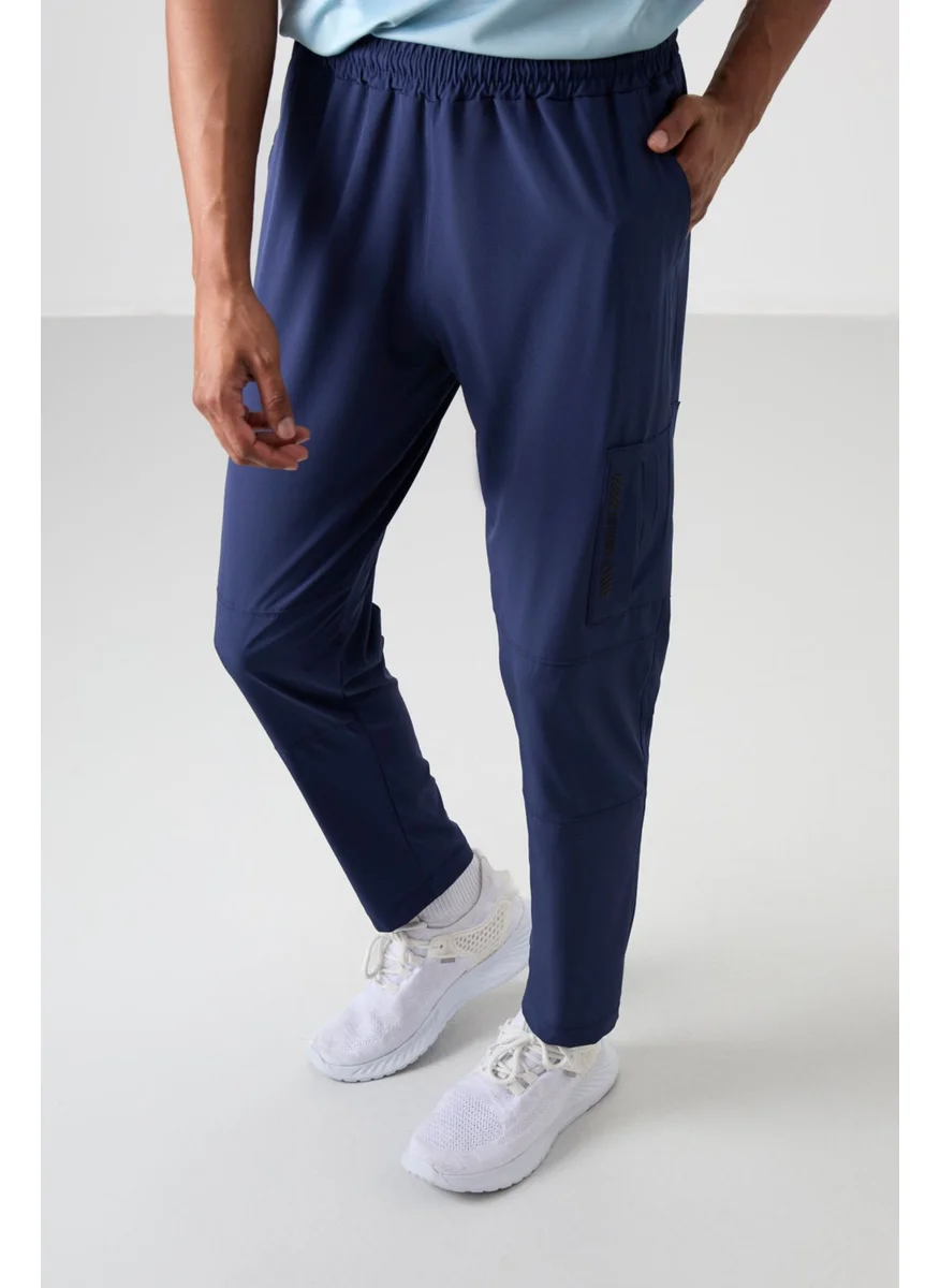 تومي لايف Indigo Polyester Thin Soft Comfort Fit Men's Tracksuit Bottom - 82120