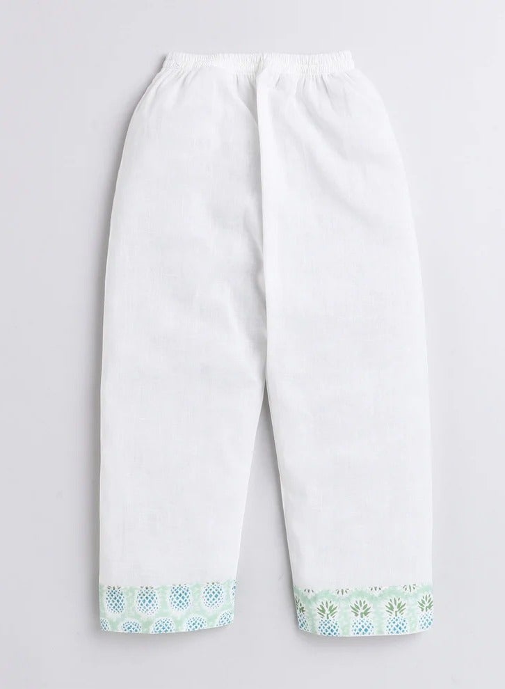 بولكاتوتس قميص نوم بأكمام طويلة من Polka Tots بطبعة أناناس - أخضر  - Image 4