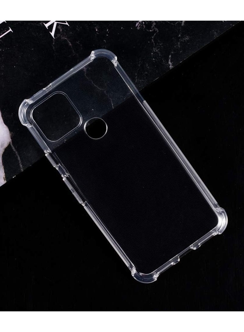 غطاء حماية خلفي لهاتف Google Pixel 5 مزود بوسادة هوائية ناعمة من السيليكون المقاوم للصدمات ورفيع للغاية ومضاد للخدش واقٍ من الصدمات في الزاوية لهاتف Google Pixel 5 (شفاف) - Image 2