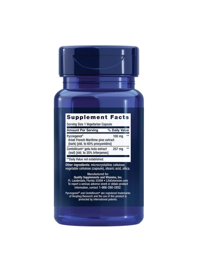 Life Extension - Arterial Protect - Gotu Kola and Pycnogenol French Maritime Pine Bark Extracts - Non-GMO, Gluten-Free - 30 Vegetarian Capsules - Image 1