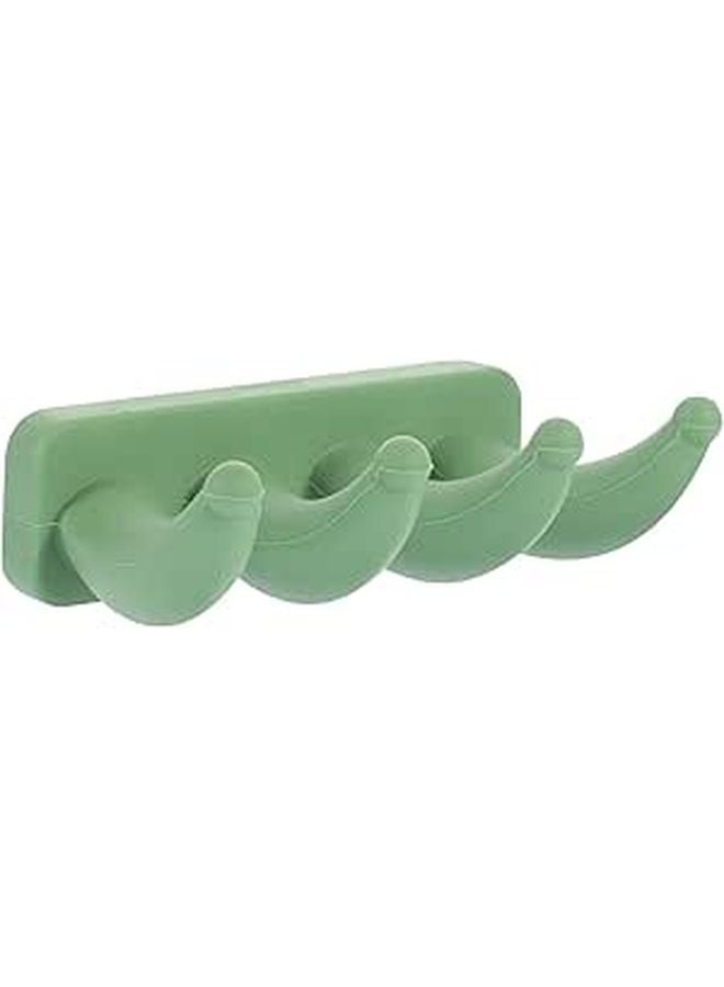Silicone No Drill Wall Hooks Heavy Duty Adhesive For Towel Coat Kitchen Bathroom - Image 1