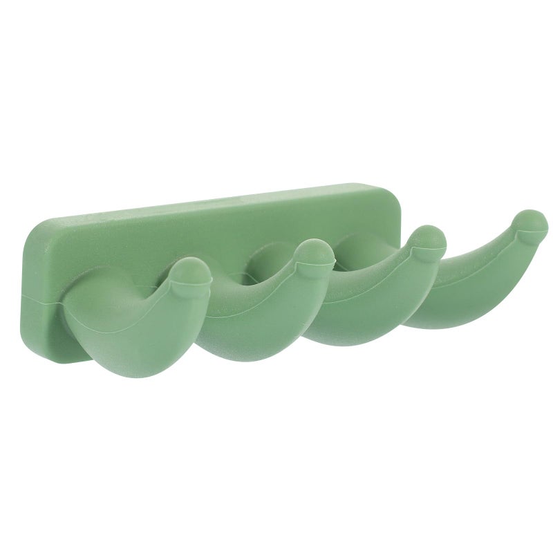 Silicone No Drill Wall Hooks Heavy Duty Adhesive For Towel Coat Kitchen Bathroom - Image 2