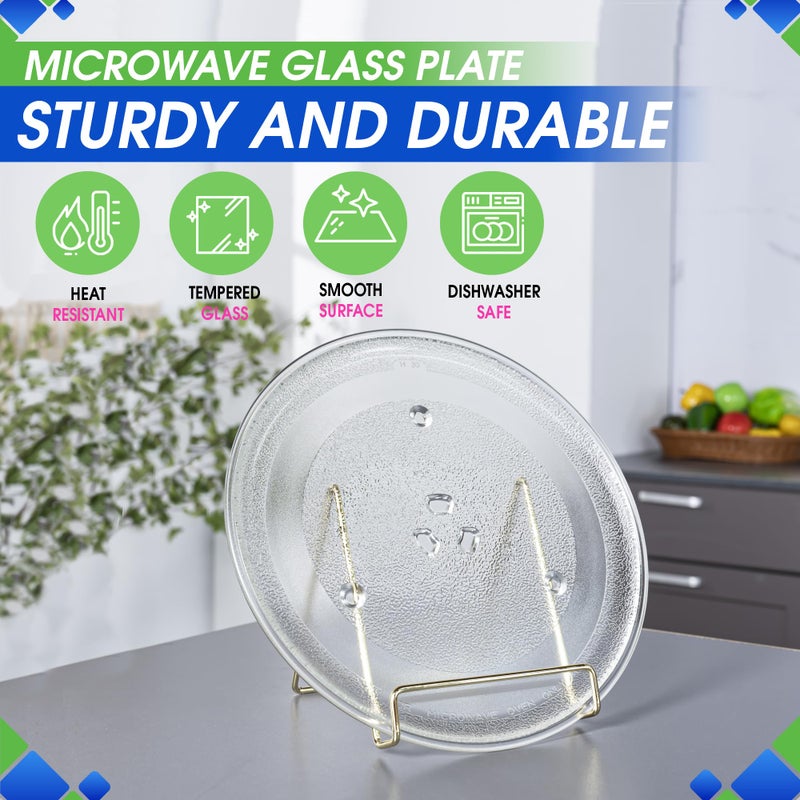Bagean Microwave Plate Replacement 10.6 Inch for WB48X21336 Microwave Oven Turntable Plate - GE Replacement Microwave Glass Plate Fits Many Brands Plates - Rotating Dish Tray For Better Reheating and Cooking - Image 2
