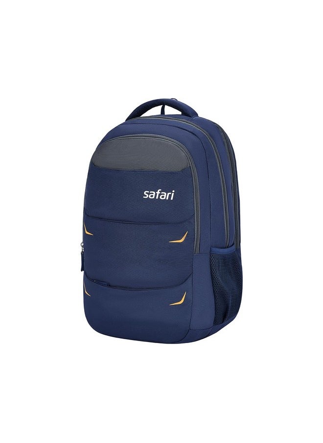 Safari Safari Omega Pro 35L Laptop Backpack with Raincover, 3 compartments, bottle holder, organizer, school bag for boys and girls, college bag for women and men, office bag, travel bag, Color- Blue  - Image 1