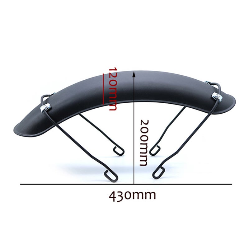Motorcycle Front Mudguard: Matte Black Durable Metal - Rust-Resistant Mud Protection for Vintage Motorcycles With 15-17 Inch Front Wheel Hubs - Image 2