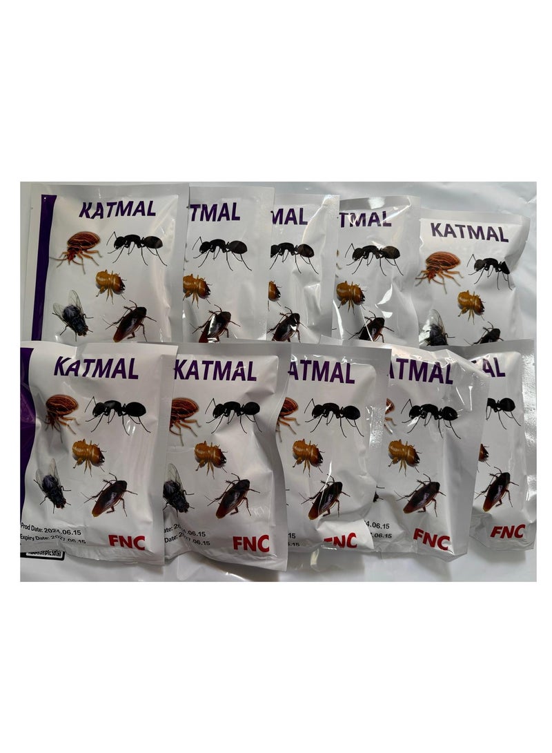 Generic Katmal Bedbugs & Cockroaches Killer Powder 10Pcs (1KG)  - Image 1