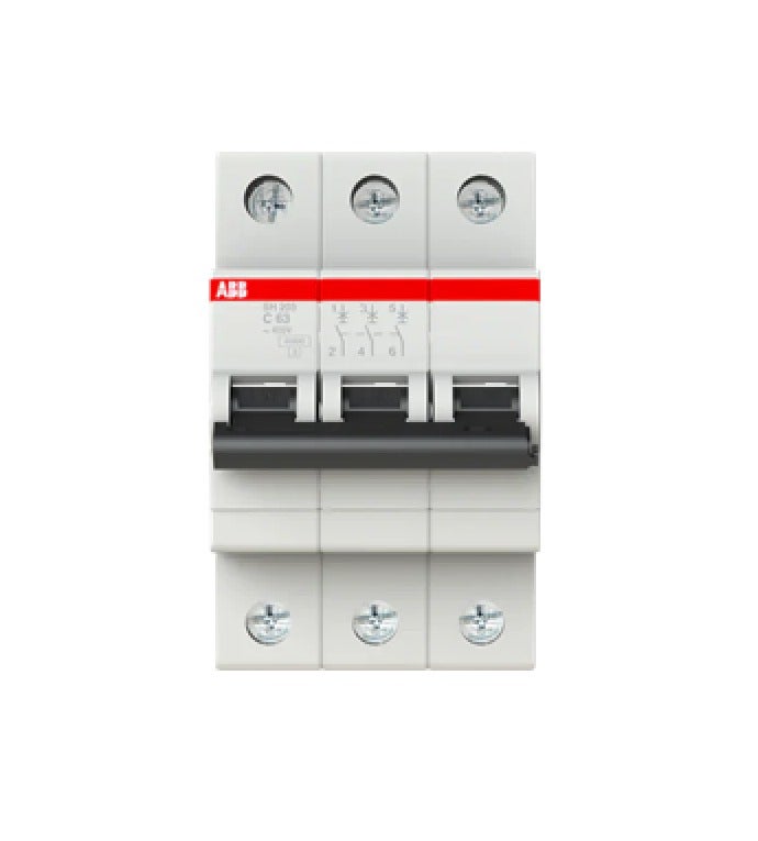 قاطع تيار اوتوماتك 63 امبير ثلاثى 4,5 ك (ABB) SH203L-C63