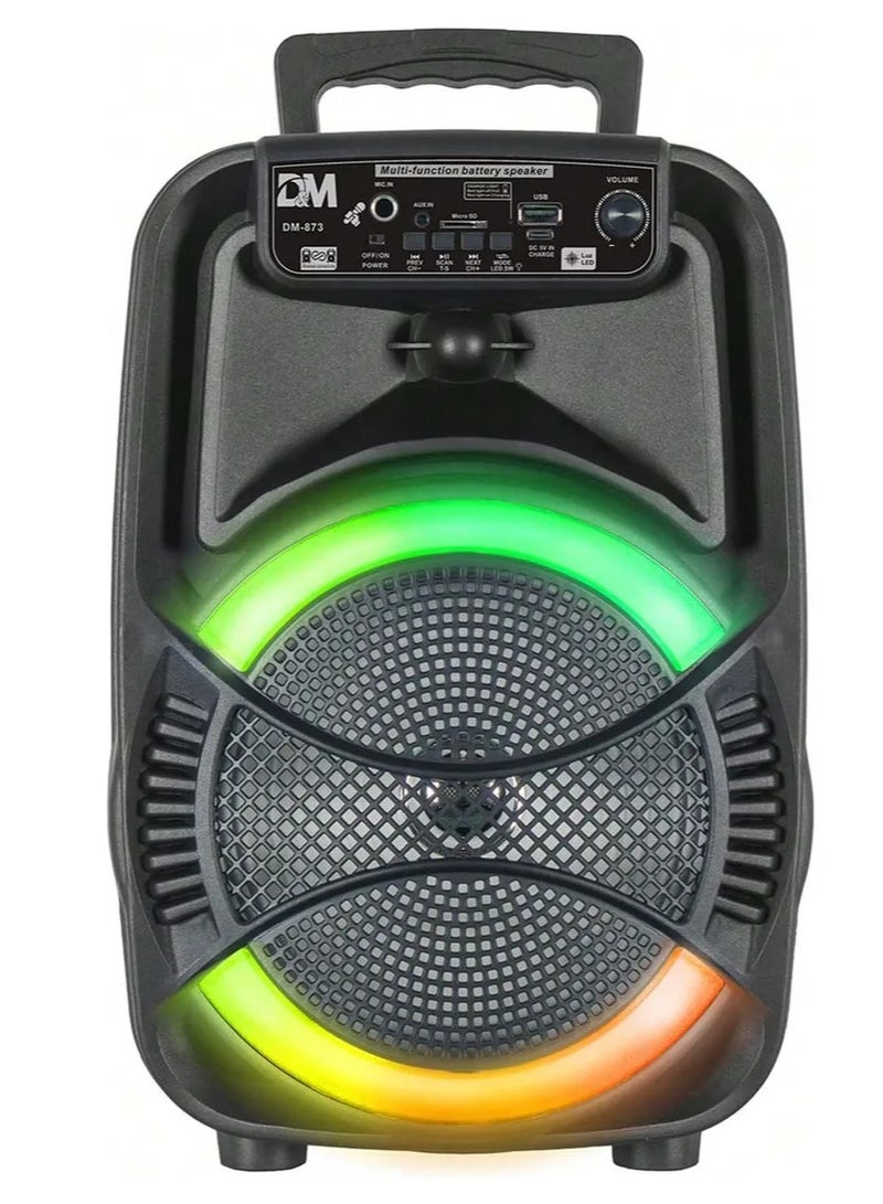 DLC Portable Speaker with LED Lights and Bluetooth  - Image 1