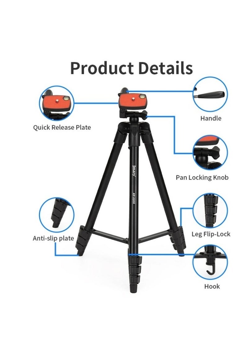 JMARY KP2205 Travel Tripod Mobile Phone Holder Telescopic Camera Mount Tripod Stand - Image 2