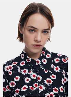 DESIGUAL Short floral shirt dress  - Image 5