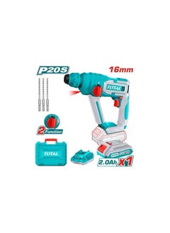TOTAL "20V Cordless Hammer Drill 16mm with Battery & Charger – Ideal Tool for Drilling and Demolition"  - Image 1