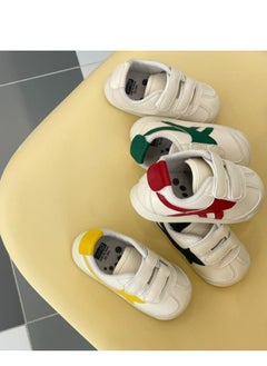 TS Spring And Autumn Children's Microfiber Velcro Canvas Shoes Color Blocked Lightweight Baby Shoes  - Image 3