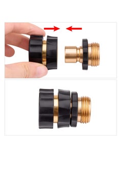 Y&D Garden Hose Quick Connect, 3/4 Inch Disconnect Water Fittings Connector Fitting Male and Female Release Attachment (5 Set 10PCS)  - Image 3