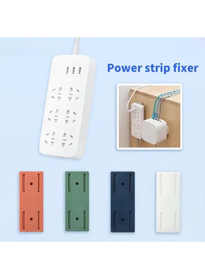 6pcs Self Adhesive Cable Clips No Drill Wall Mounting Thickened Adhesive Home Office White Utility Hooks - Image 1