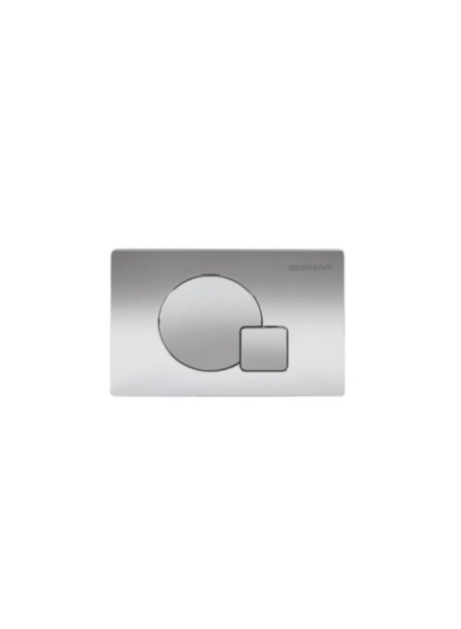 Overlap Press Panel for Concealed Cistern Premium Toilet Flush Button, 240x160mm, Modern Bathroom Flush Control Panel