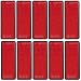 FajerminArt 10 Pack Safety Reflectors Red Self Adhesive Rectangle Reflector for Driveway Entrance Mailboxes Bike Trailer Caravan Truck Lorry or Agricultural Machines - Image 2