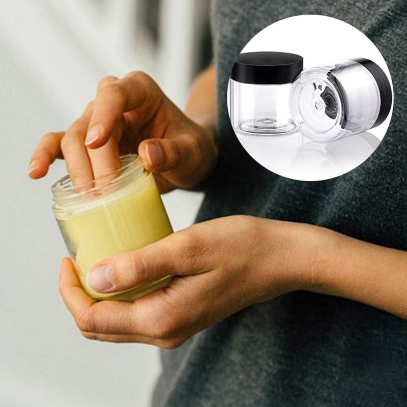 AMORIX 12 Pack 4 oz Small Plastic Containers with Lids+12 Pack 20g/20ml Cosmetic Sample Jar - for Lip Scrub, Body Butters, Cream, Slime, Craft Storage - Image 5